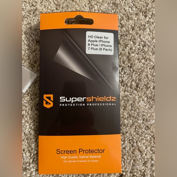 HD Clear for Apple iPhone 8 Plus iPhone 7 Plus Supershieldz Screen Protector set - Picture 3 of 4